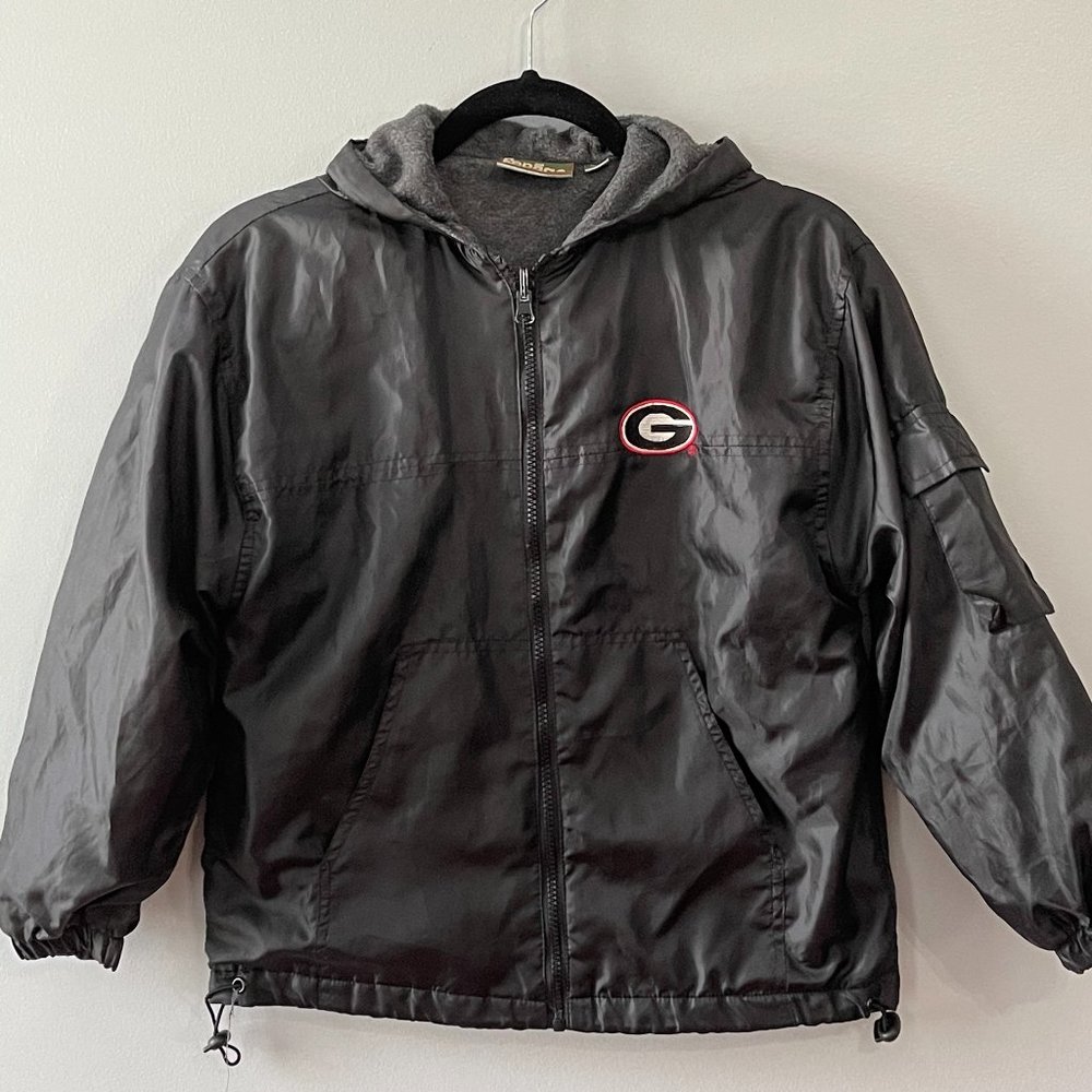 Repage embroidered UGA lined rain jacket - Y 10-12
